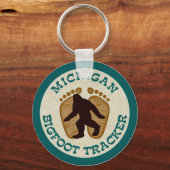 Michigan Bigfoot Tracker Schlüsselanhänger (Vorderseite)