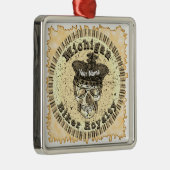 Michigan Biker Ornament Aus Metall (Rechts)