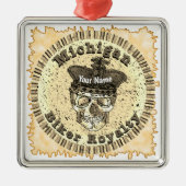 Michigan Biker Ornament Aus Metall (Vorne)