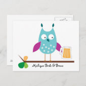 Michigan Birds & Brews Postcard Postkarte (Vorne/Hinten)