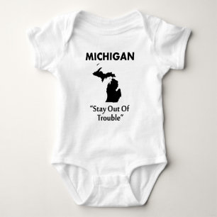 Michigan - Bleib aus dem Schlamassel Baby Strampler