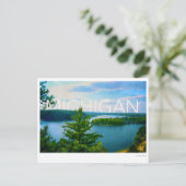 Michigan-Blick auf den Au-Einlauf Postkarte (Stehend Vorderseite)