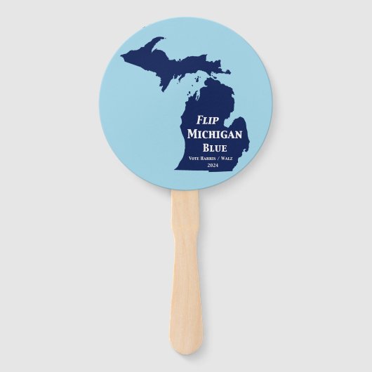 Michigan Blue im Jahr 2024 gedreht Fächer (Vorderseite)