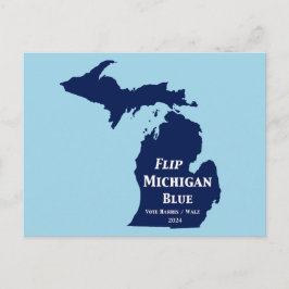 Michigan Blue im Jahr 2024 gedreht Postkarte