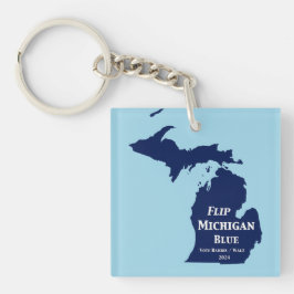 Michigan Blue im Jahr 2024 gedreht Schlüsselanhänger
