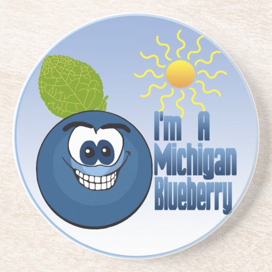 Michigan Blueberry Getränkeuntersetzer (Vorne)