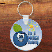 Michigan Blueberry Schlüsselanhänger (Vorderseite)