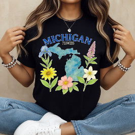 Michigan Blume T - Shirt Floral print