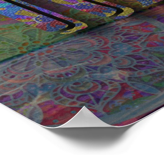 Michigan | Boho Style Poster (Ecke)