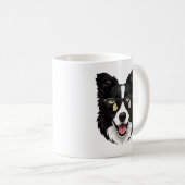 Michigan Border Collie Kaffeetasse (VorderseiteRechts)