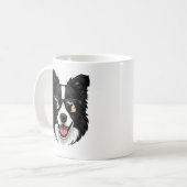 Michigan Border Collie Kaffeetasse (Vorderseite Links)