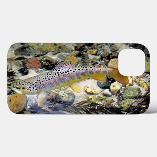 Michigan Brown Trout Case-Mate iPhone Hülle (Rückseite (Horizontal))