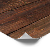 Michigan Brown Wood Carved Poster (Ecke)