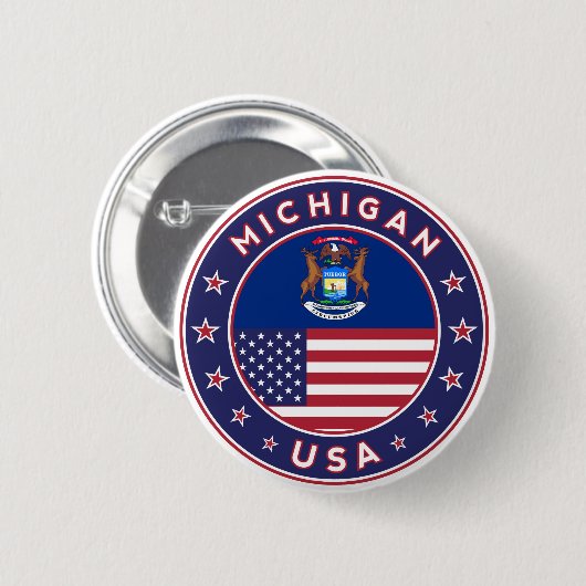 Michigan Button (Vorne & Hinten)