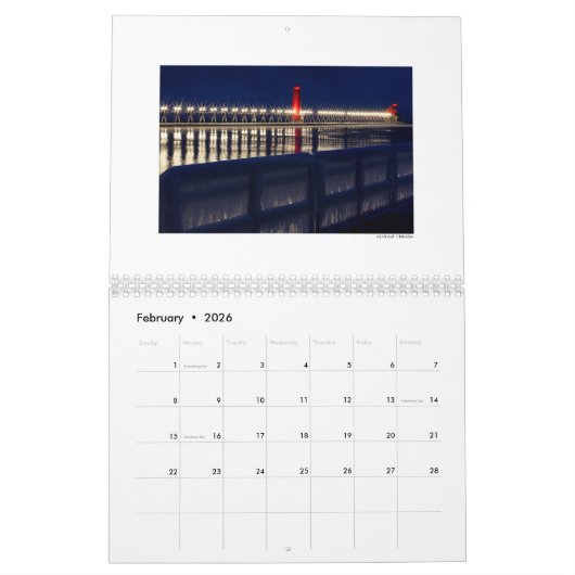 Michigan Calendar Kalender (Feb 2026)