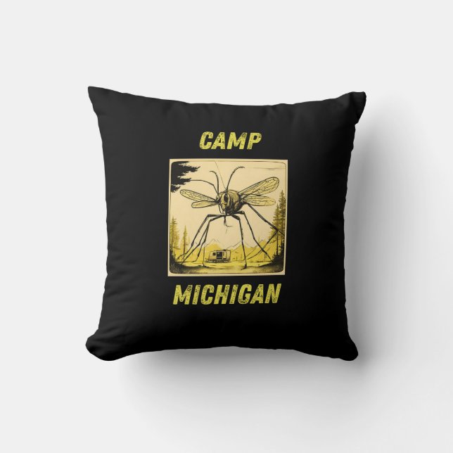 Michigan Camping - perfekte Kissen für Ihren Campe (Vorderseite)