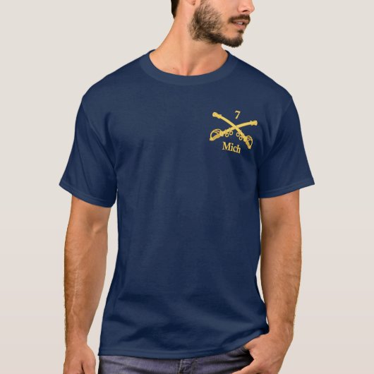 Michigan Cavalry (rd) T-Shirt (Vorderseite)