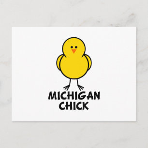 Michigan Chick Postkarte