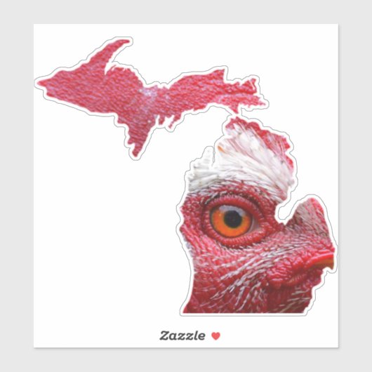 Michigan Chicken Sticker (Blatt)