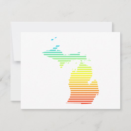 michigan chill fade einladung (Vorderseite)