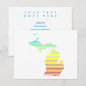 michigan chill fade einladung (Vorne/Hinten)