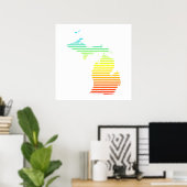 michigan chill fade poster (Heimbüro)