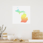 michigan chill fade poster (Küche)