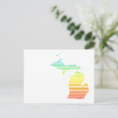 michigan chill fade postkarte (Stehend Vorderseite)