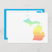 michigan chill fade postkarte (Vorne/Hinten)