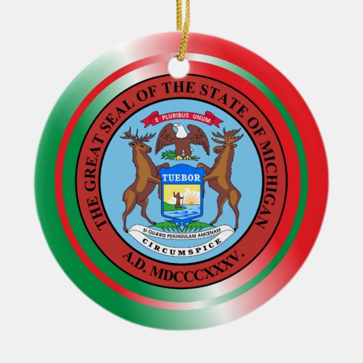 Michigan Christmas Ornament (Vorne)