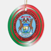 Michigan Christmas Ornament (Links)