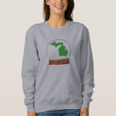 Michigan Christmas Snow Globe Sweatshirt (Vorderseite)