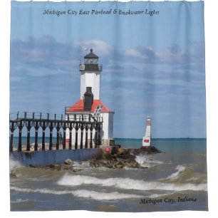 Michigan City East Pier, Bkw Lights Duschvorhang