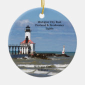 Michigan City East Pier & Bkw Lights Ornament (Vorne)