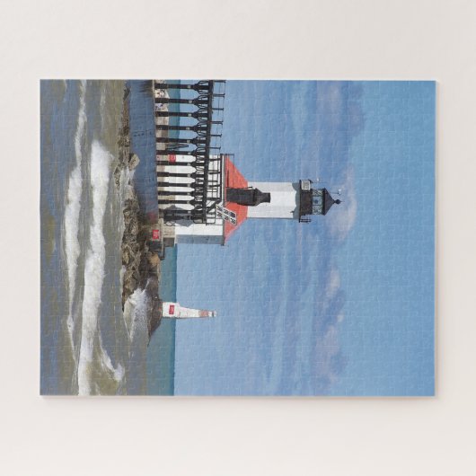 Michigan City East Pierhead & Bkw Lights Puzzle (Horizontal)