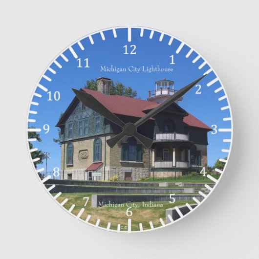 Michigan City Lighthouse Uhr (Vorderseite)