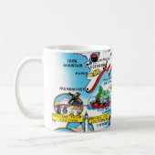 Michigan Colorful Map Kaffeetasse (Links)