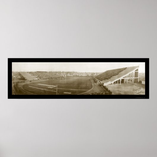 Michigan Cornell Football Foto 1914 Poster (Vorne)