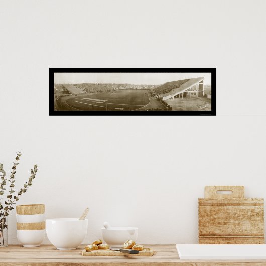 Michigan Cornell Football Foto 1914 Poster (Küche)