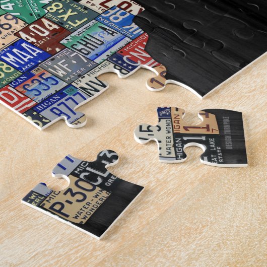 Michigan Counties License Plate Map Puzzle (Seite)