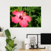 Michigan, Dearborn Detail des rosa Hibiskus Poster (Heimbüro)