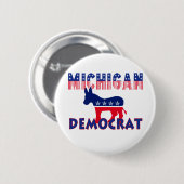 Michigan Demokrat Button (Vorne & Hinten)