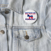 Michigan Demokrat Button (Beispiel)
