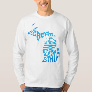 Michigan, der Staat der Großen Seen, blauer T - Sh T-Shirt