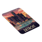 Michigan Detroit Travel Magnet (Rechte Seite)