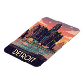 Michigan Detroit Travel Magnet (Linke Seite)