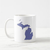 Michigan: Ein BLAUER Staat Kaffeetasse (Links)
