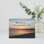 MICHIGAN.....Ein schöner Ort, um zu sein! Postkart Postkarte (Stehend Vorderseite)