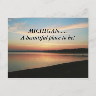 MICHIGAN.....Ein schöner Ort, um zu sein! Postkart Postkarte