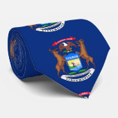 Michigan Fahne, Krawatte der amerikanischen Staats (Gerollt)